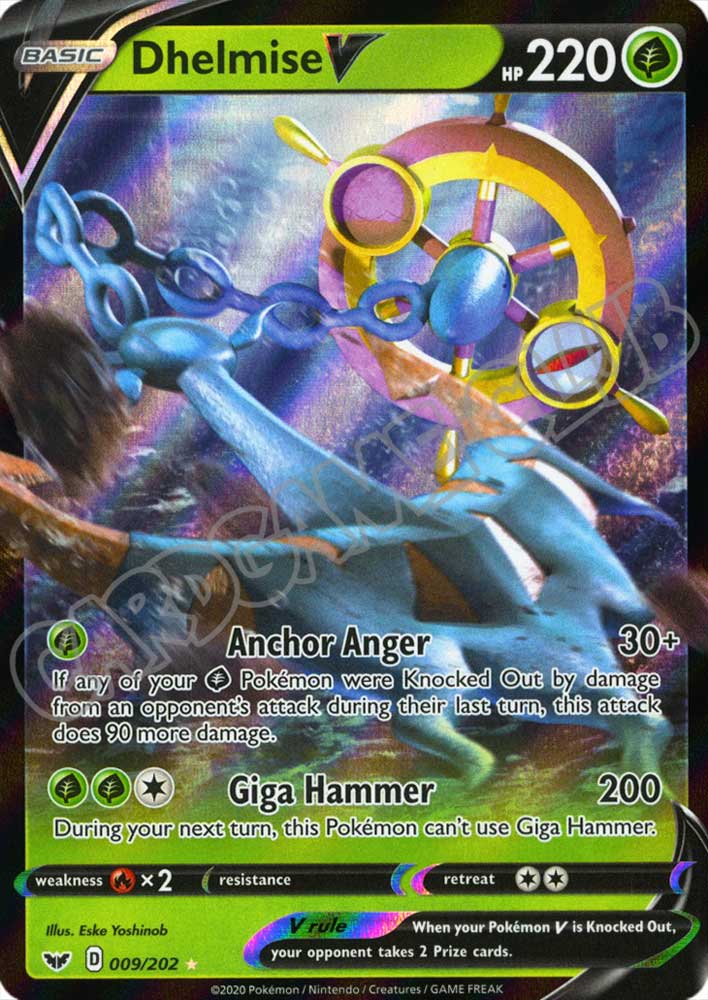009 / 202 Dhelmise V rara V foil (EN) -NEAR MINT-