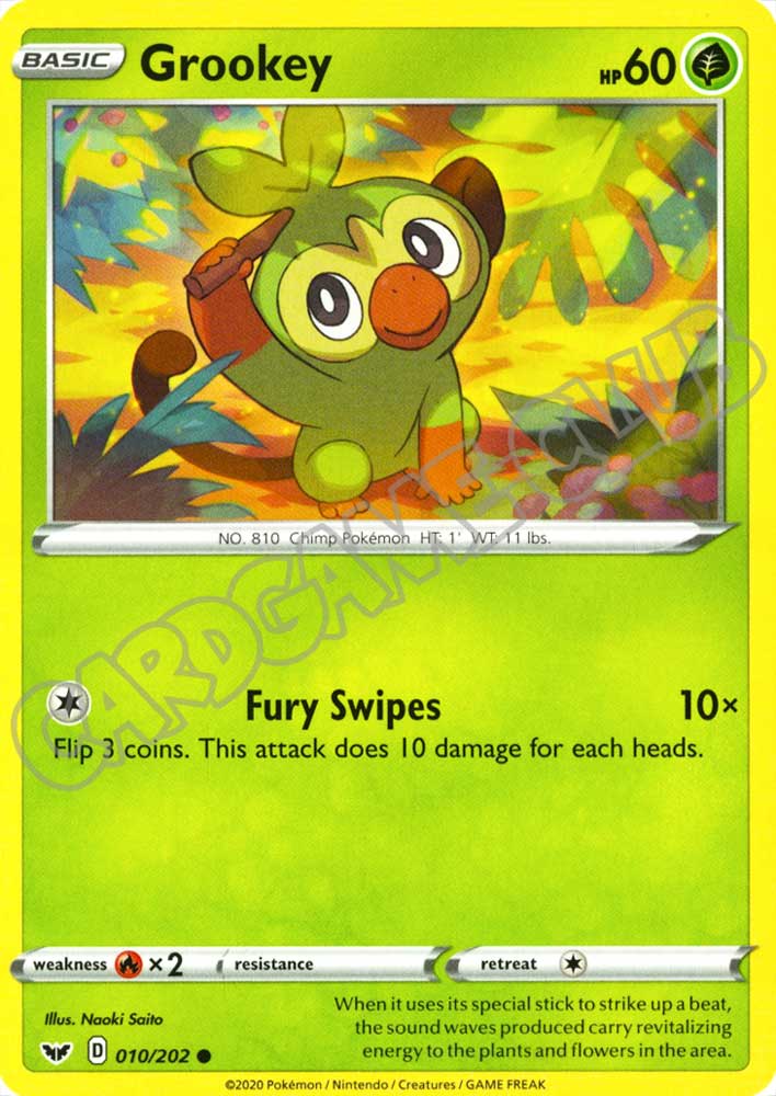 010 / 202 Grookey comune normale (EN) -NEAR MINT-