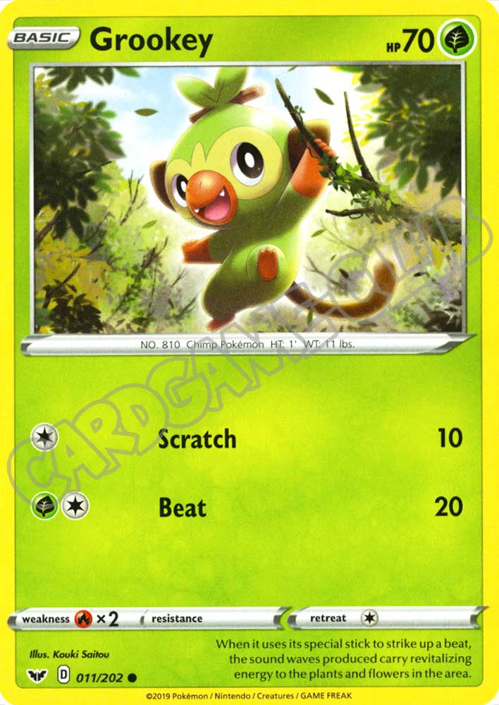 011 / 202 Grookey comune normale (EN) -NEAR MINT-