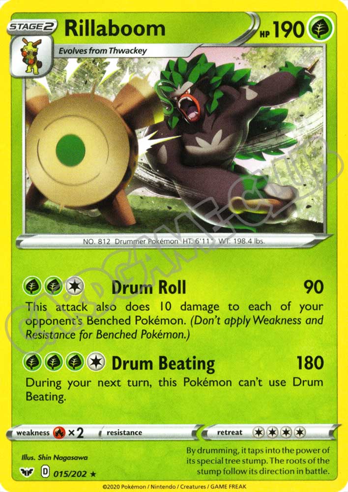 015 / 202 Rillaboom rara normale (EN) -NEAR MINT-