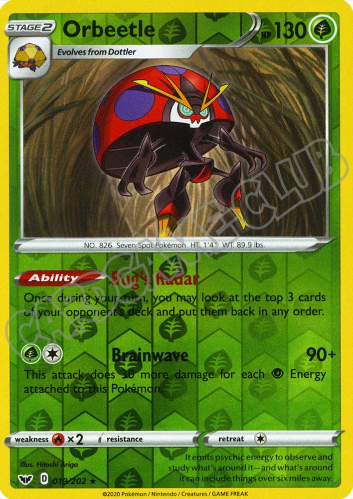019 / 202 Orbeetle rara foil reverse (EN) -NEAR MINT-