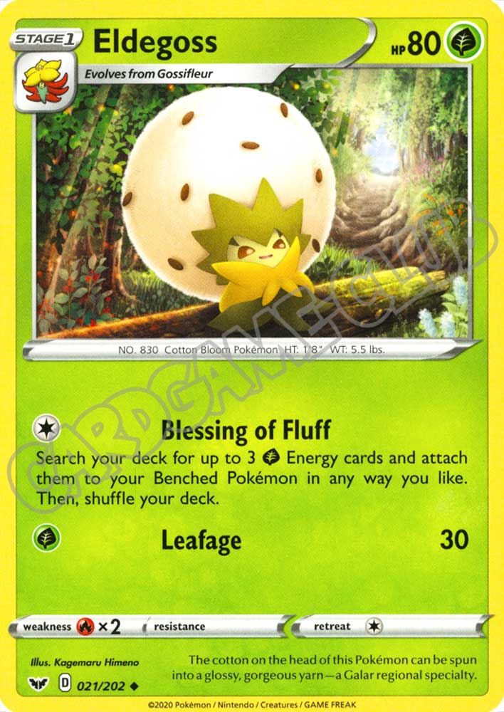 021 / 202 Eldegoss non comune normale (EN) -NEAR MINT-