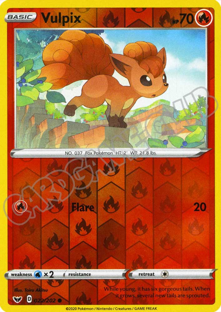 022 / 202 Vulpix comune foil reverse (EN) -NEAR MINT-