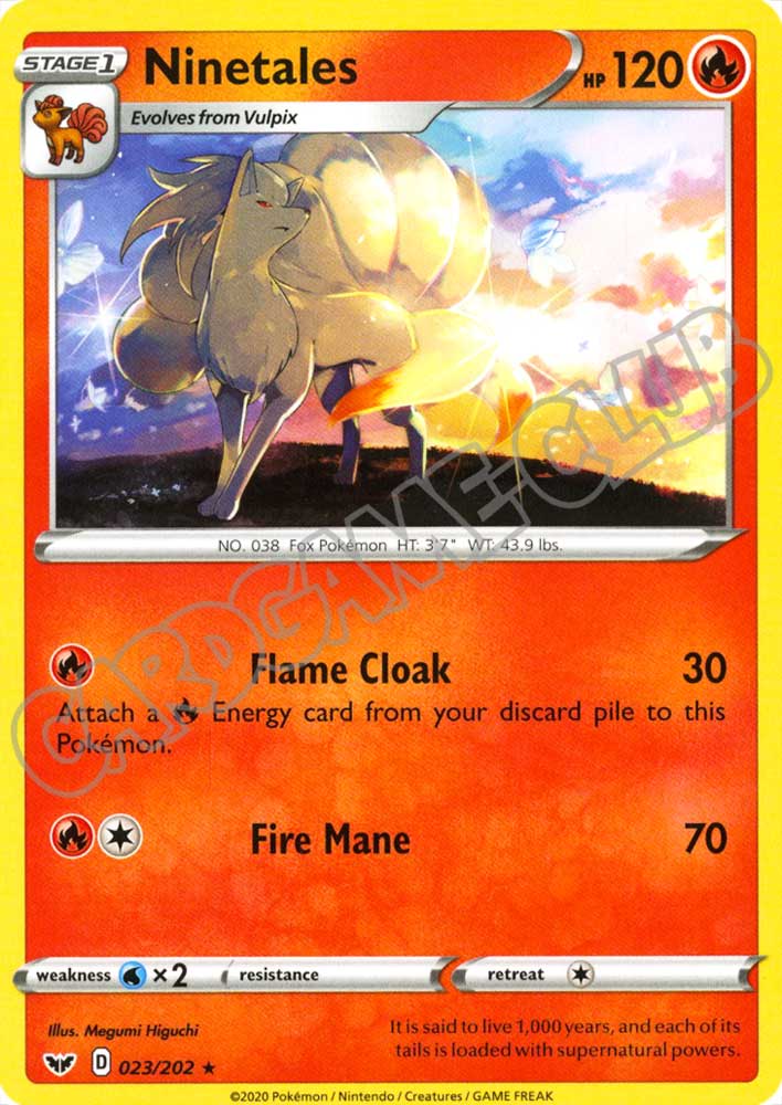 023 / 202 Ninetales rara normale (EN) -NEAR MINT-