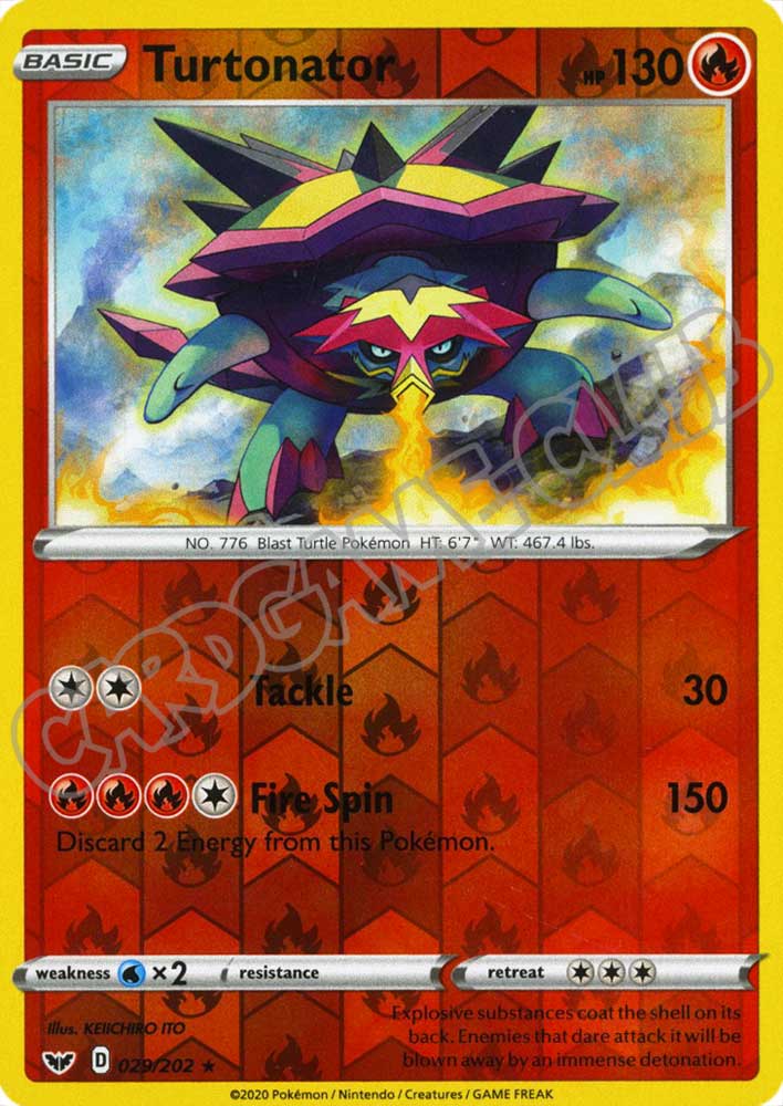 029 / 202 Turtonator rara foil reverse (EN) -NEAR MINT-