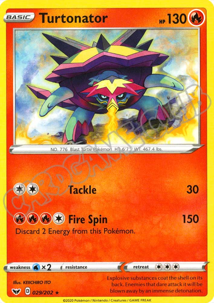 029 / 202 Turtonator rara normale (EN) -NEAR MINT-