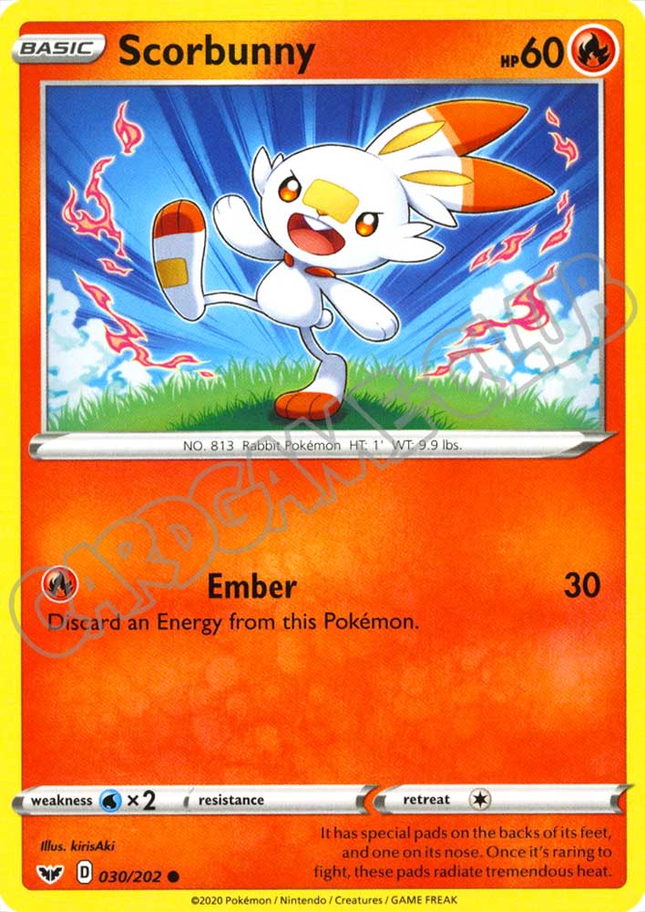 030 / 202 Scorbunny comune normale (EN) -NEAR MINT-