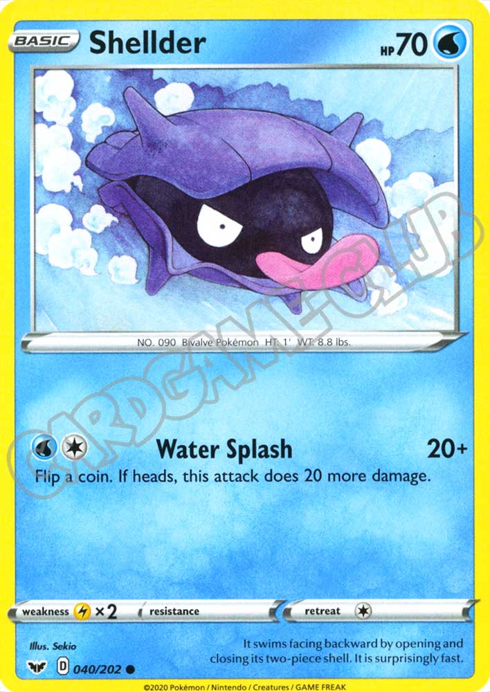 040 / 202 Shellder comune normale (EN) -NEAR MINT-