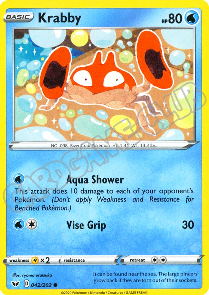 042 / 202 Krabby comune normale (EN) -NEAR MINT-