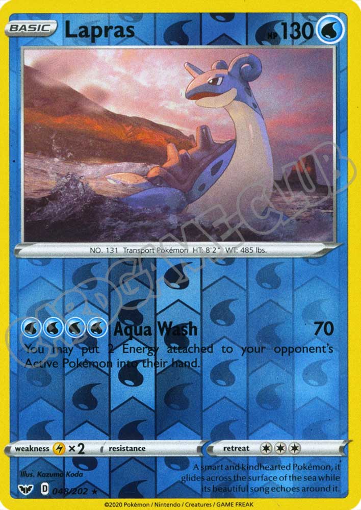 048 / 202 Lapras rara foil reverse (EN) -NEAR MINT-
