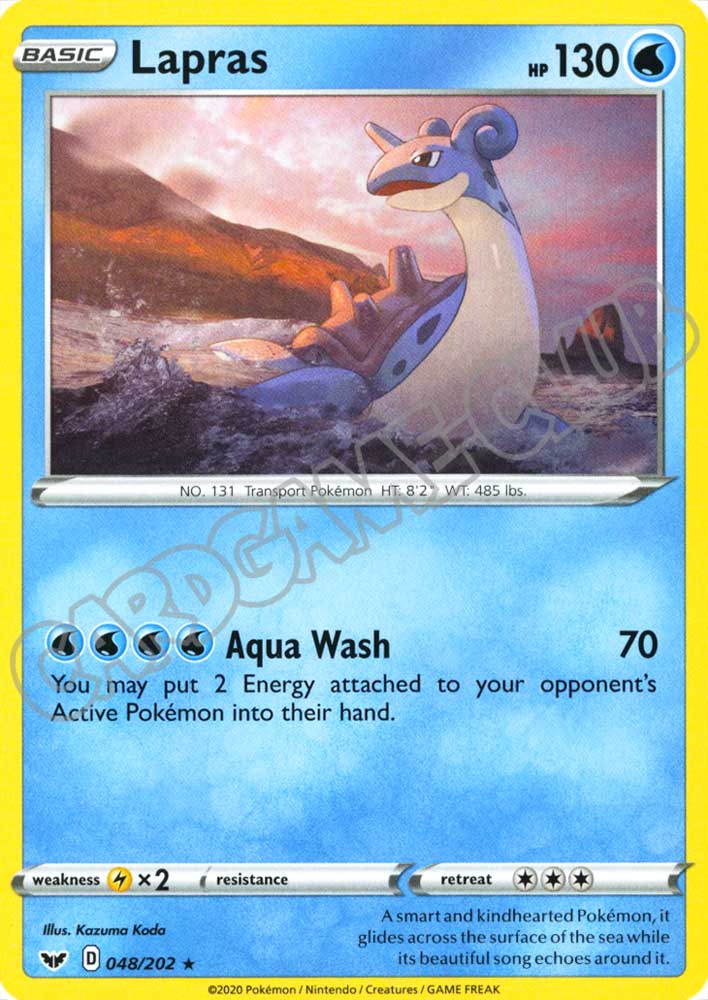 048 / 202 Lapras rara normale (EN) -NEAR MINT-