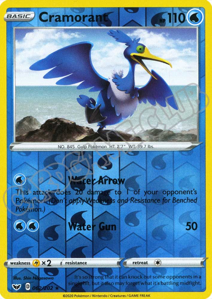 062 / 202 Cramorant rara foil reverse (EN) -NEAR MINT-