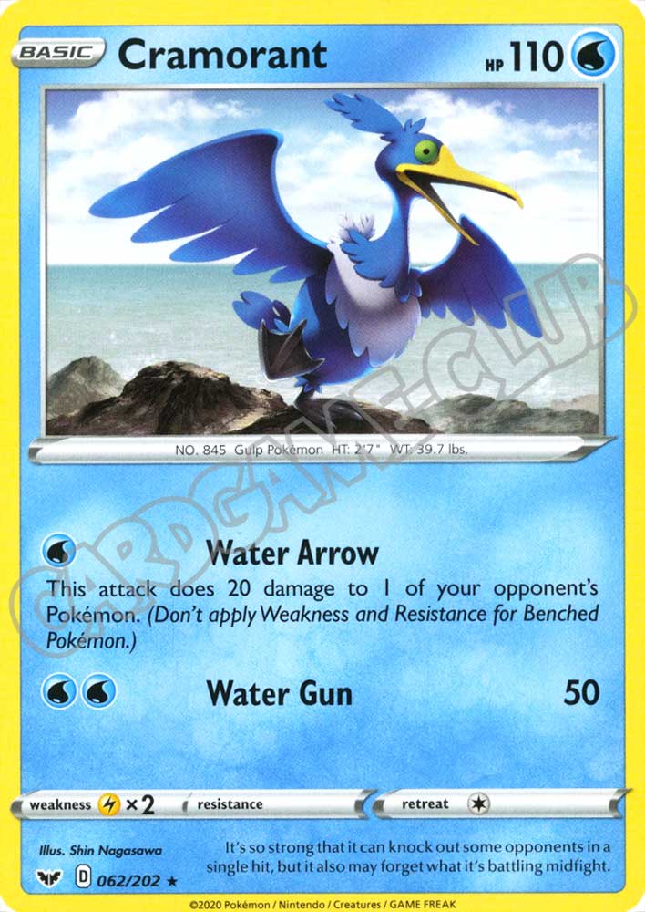 062 / 202 Cramorant rara normale (EN) -NEAR MINT-