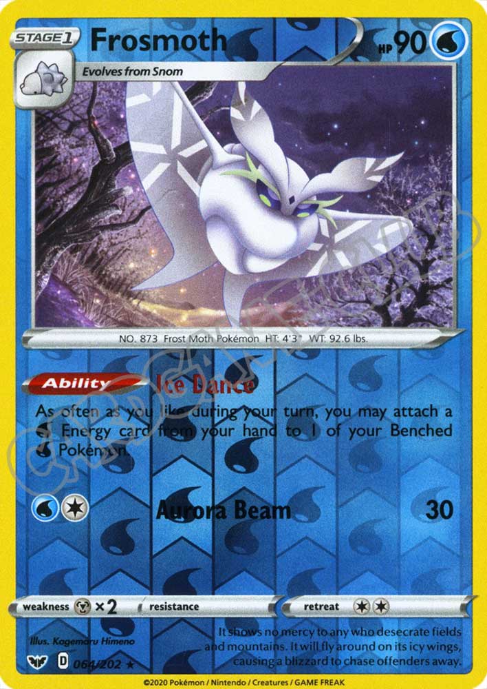 064 / 202 Frosmoth rara foil reverse (EN) -NEAR MINT-