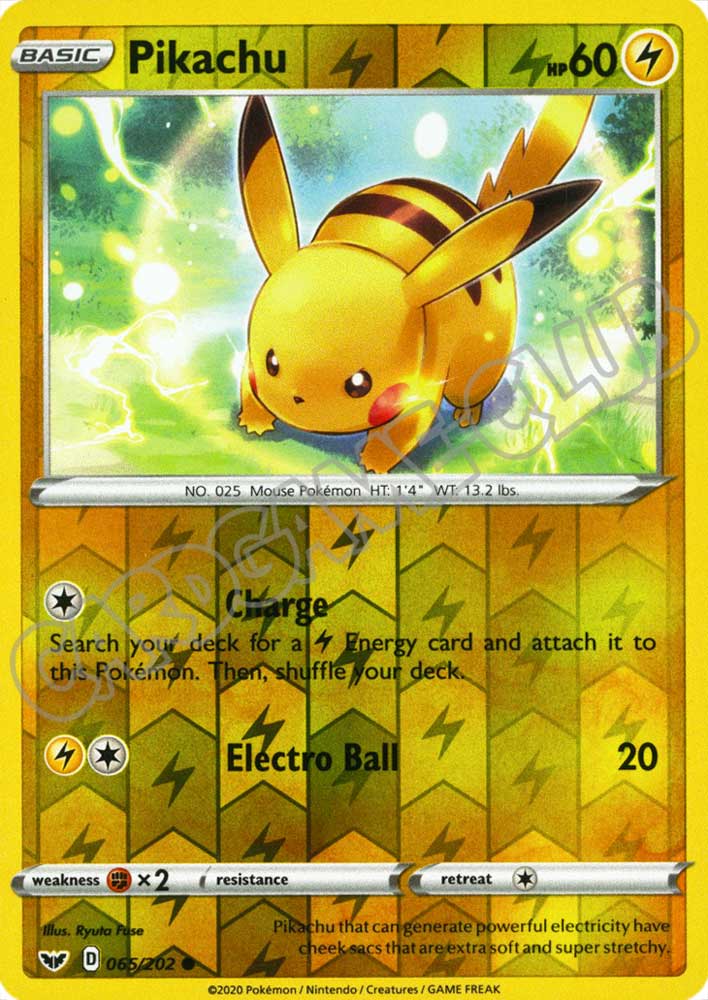 065 / 202 Pikachu comune foil reverse (EN) -NEAR MINT-
