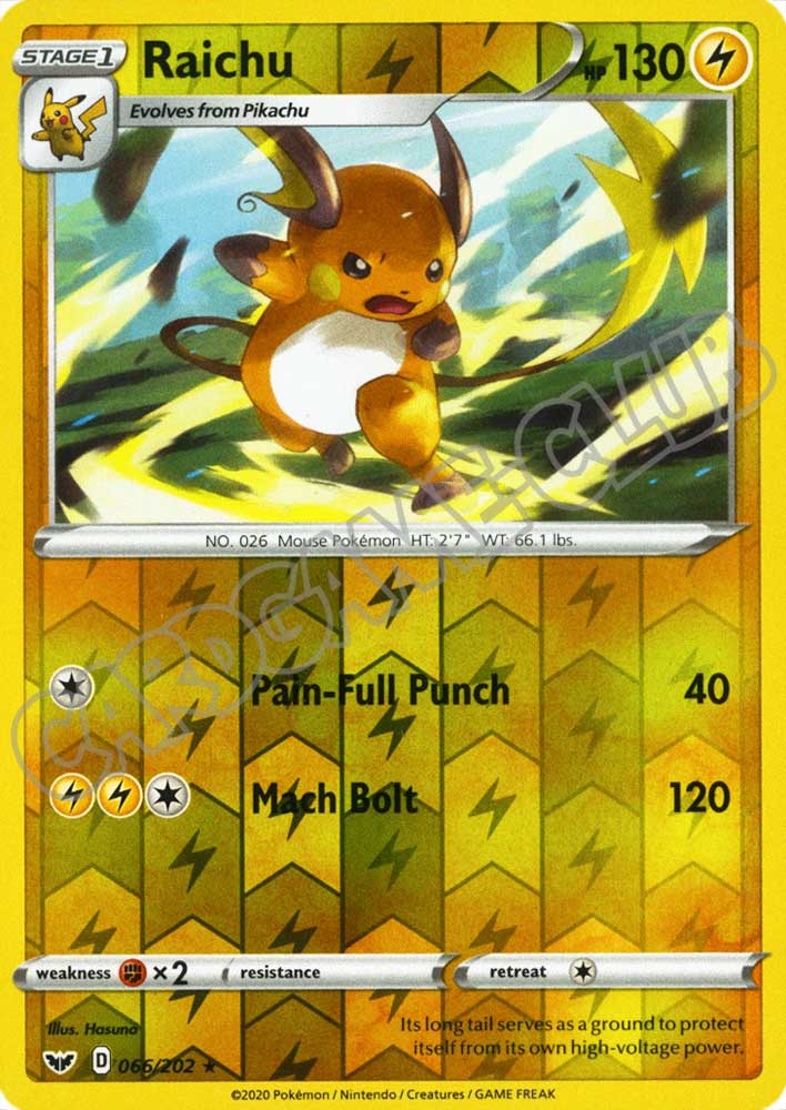 066 / 202 Raichu rara foil reverse (EN) -NEAR MINT-