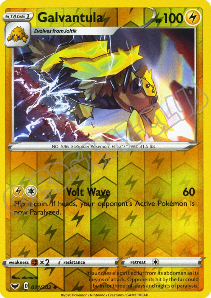 071 / 202 Galvantula non comune foil reverse (EN) -NEAR MINT-