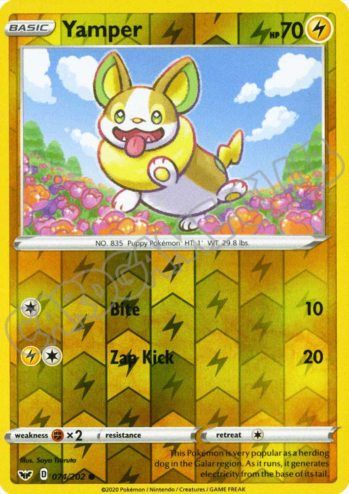 074 / 202 Yamper comune foil reverse (EN) -NEAR MINT-
