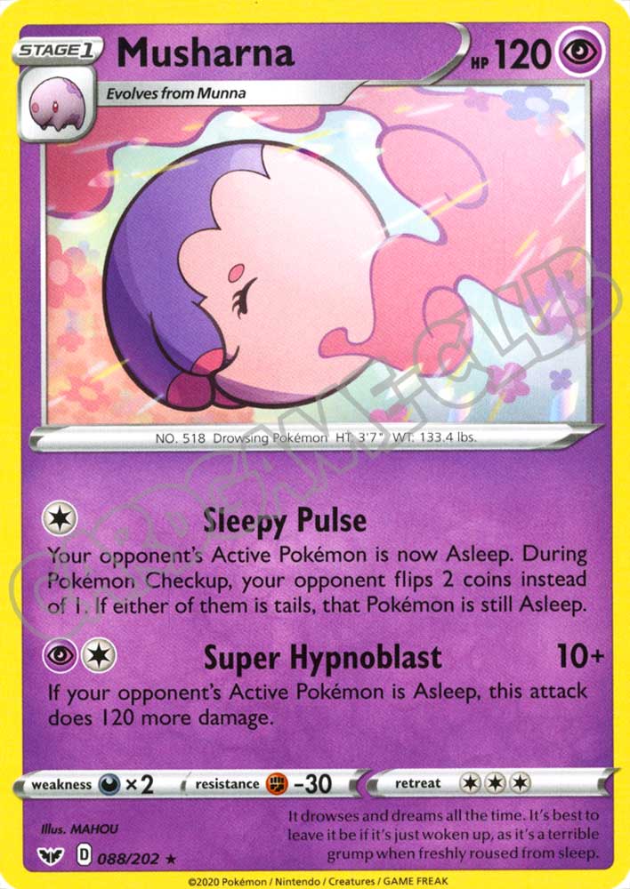088 / 202 Musharna rara normale (EN) -NEAR MINT-