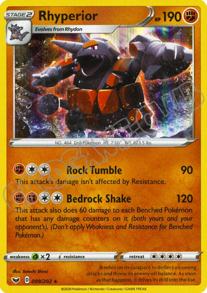 099 / 202 Rhyperior rara foil (EN) -NEAR MINT-