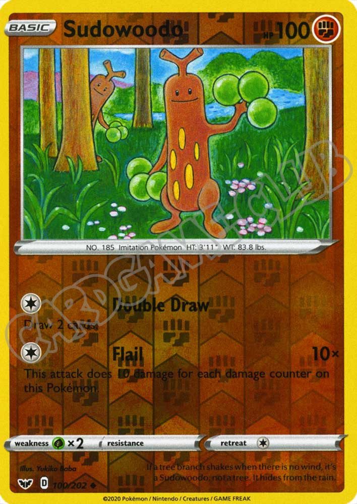 100 / 202 Sudowoodo non comune foil reverse (EN) -NEAR MINT-