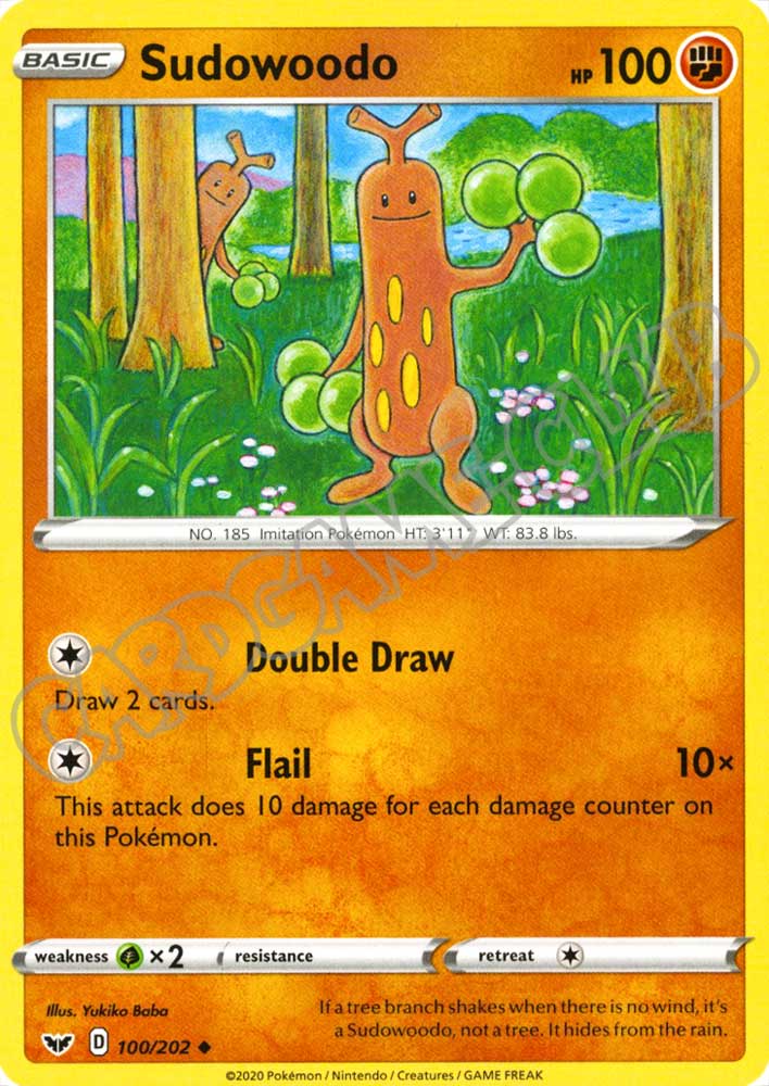 100 / 202 Sudowoodo non comune normale (EN) -NEAR MINT-