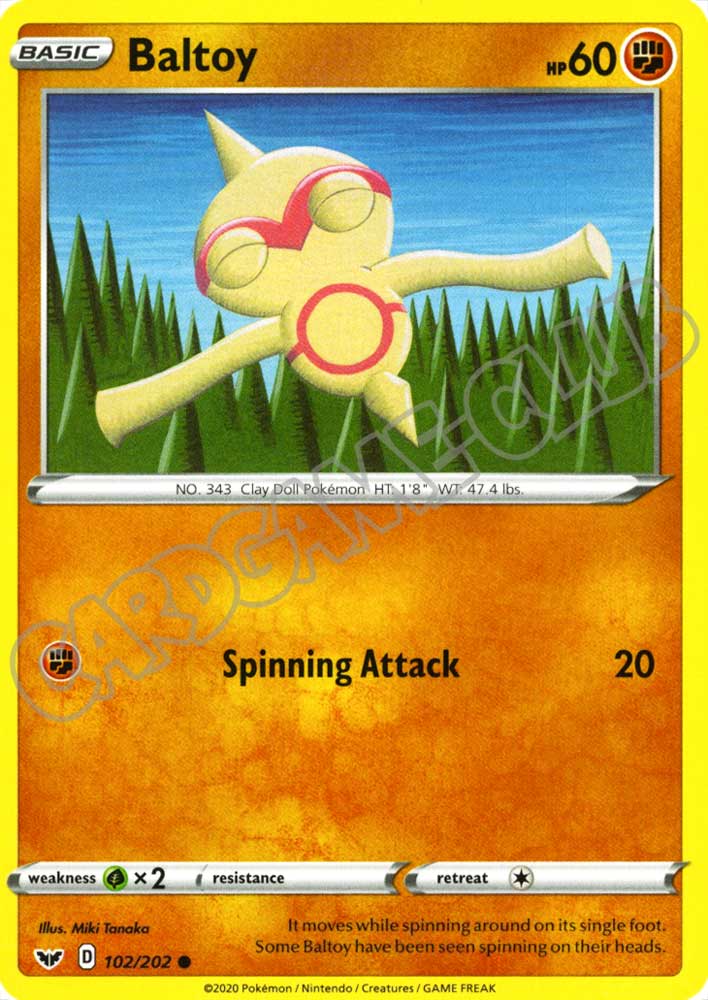 102 / 202 Baltoy comune normale (EN) -NEAR MINT-