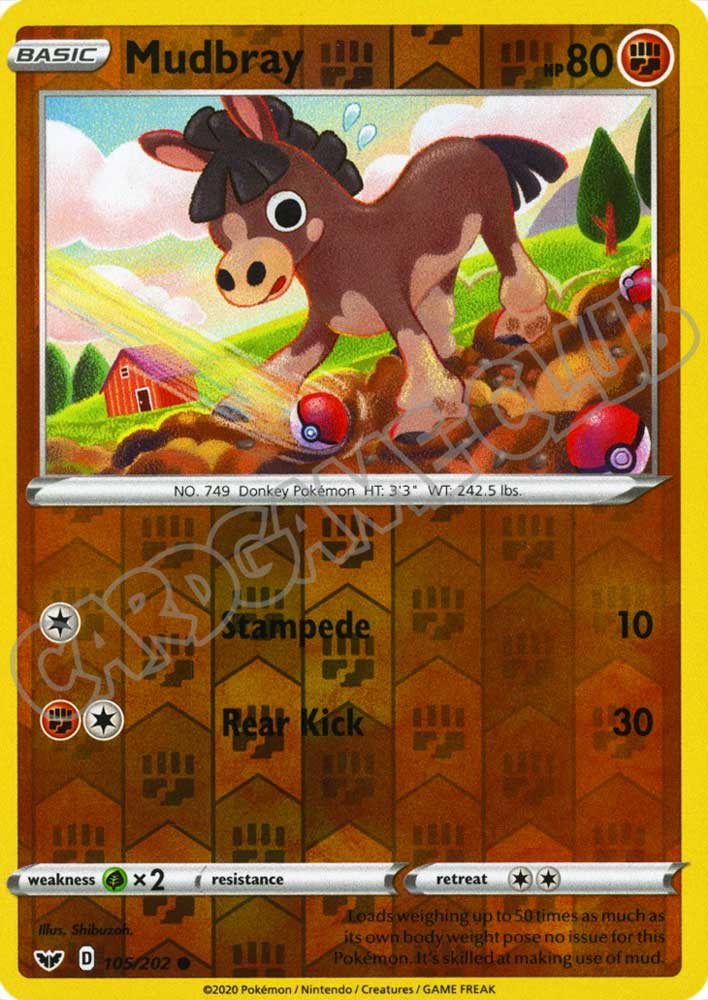 105 / 202 Mudbray comune foil reverse (EN) -NEAR MINT-