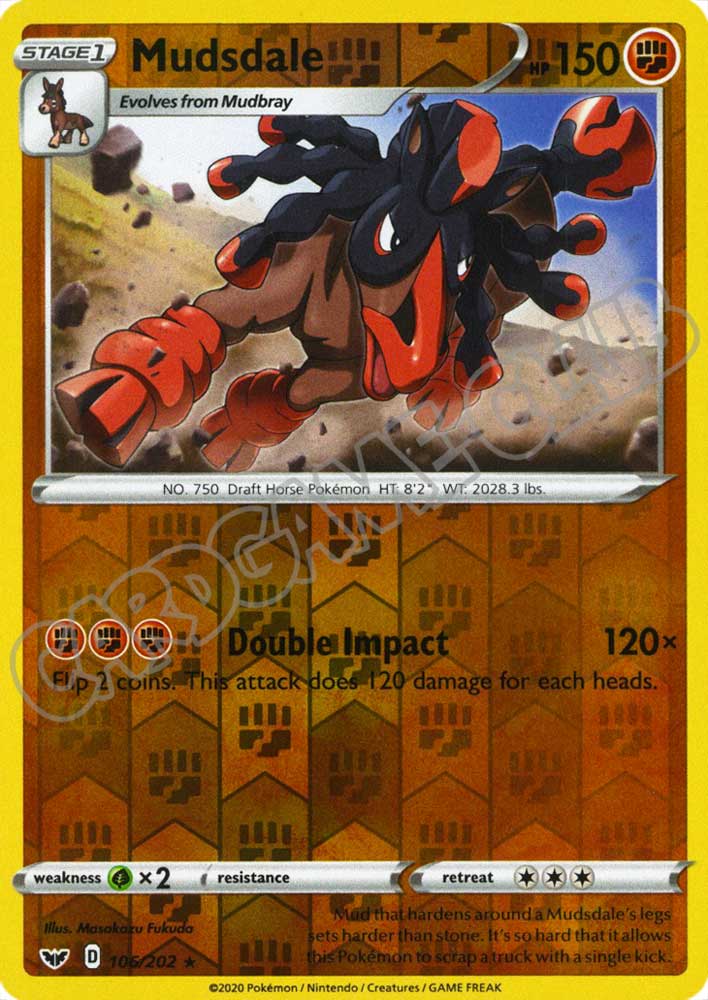 106 / 202 Mudsdale rara foil reverse (EN) -NEAR MINT-