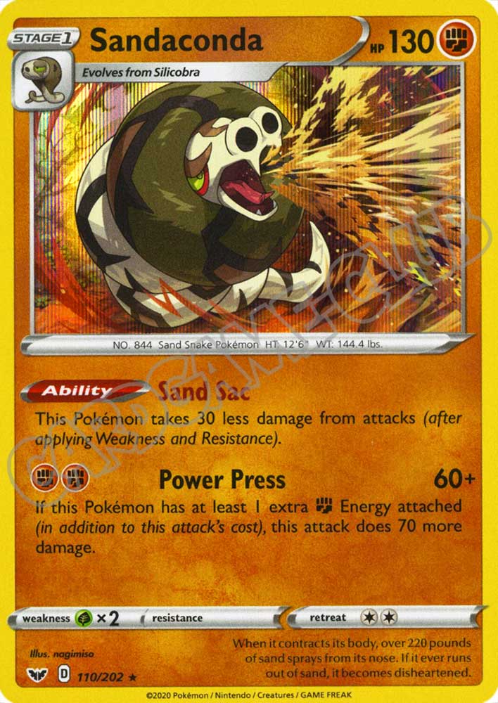 110 / 202 Sandaconda rara foil (EN) -NEAR MINT-