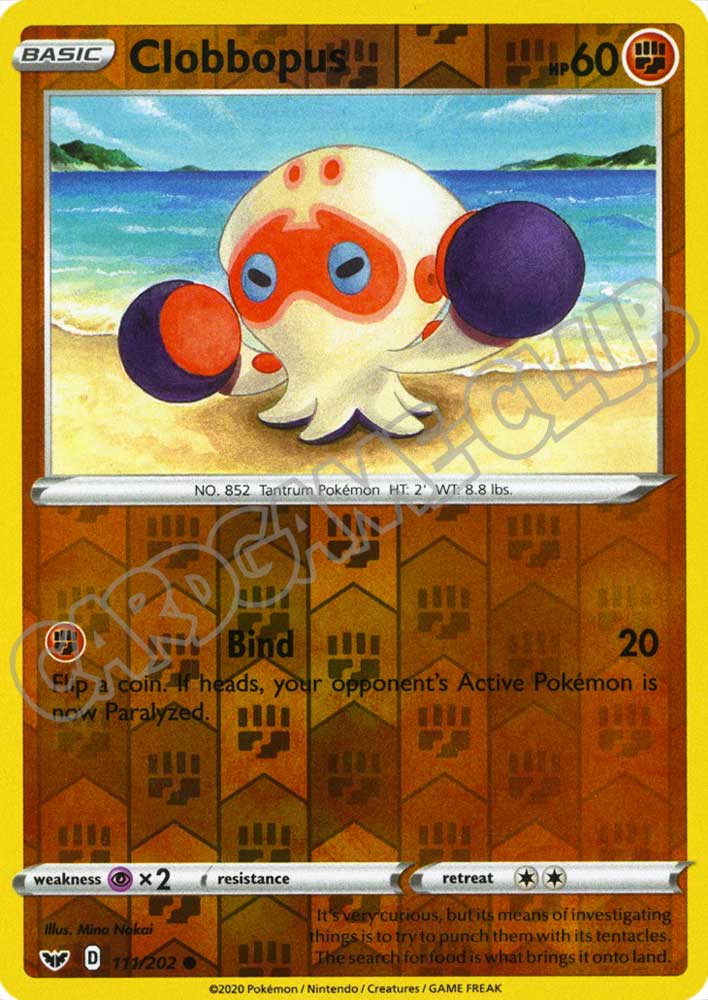 111 / 202 Clobbopus comune foil reverse (EN) -NEAR MINT-