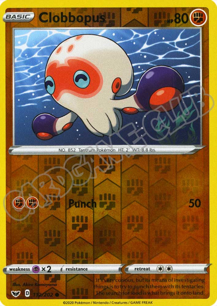 112 / 202 Clobbopus comune foil reverse (EN) -NEAR MINT-