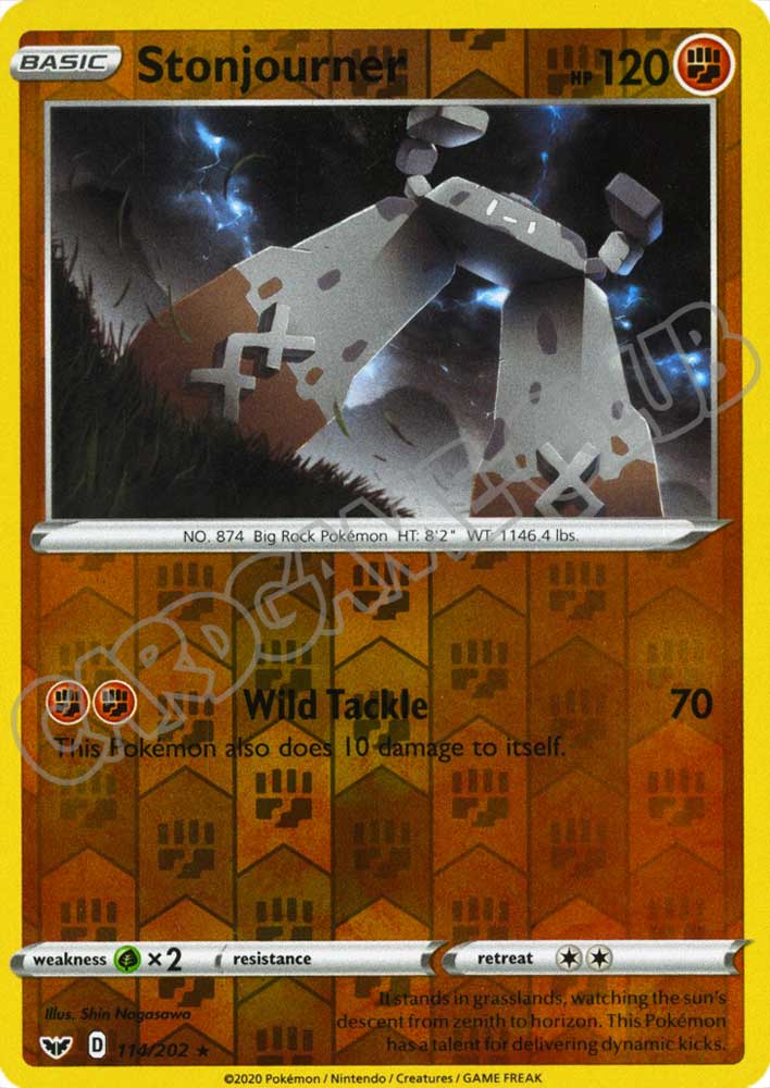 114 / 202 Stonjourner rara foil reverse (EN) -NEAR MINT-