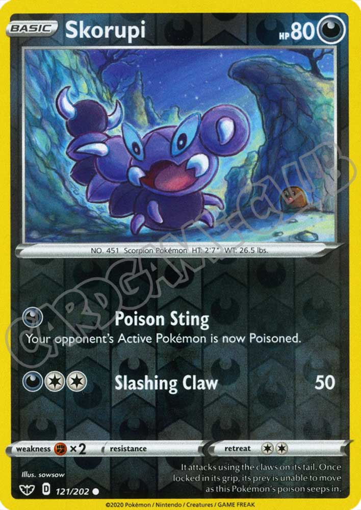 121 / 202 Skorupi comune foil reverse (EN) -NEAR MINT-