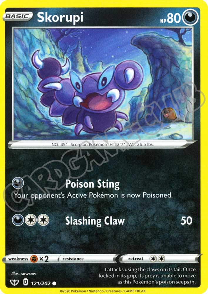 121 / 202 Skorupi comune normale (EN) -NEAR MINT-