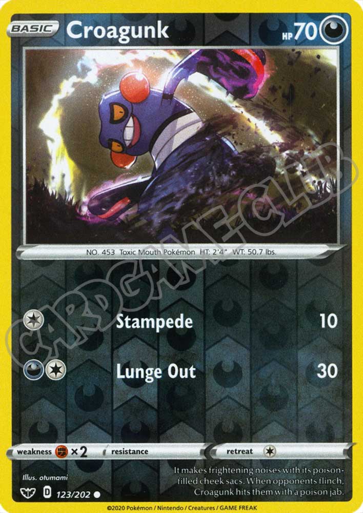 123 / 202 Croagunk comune foil reverse (EN) -NEAR MINT-