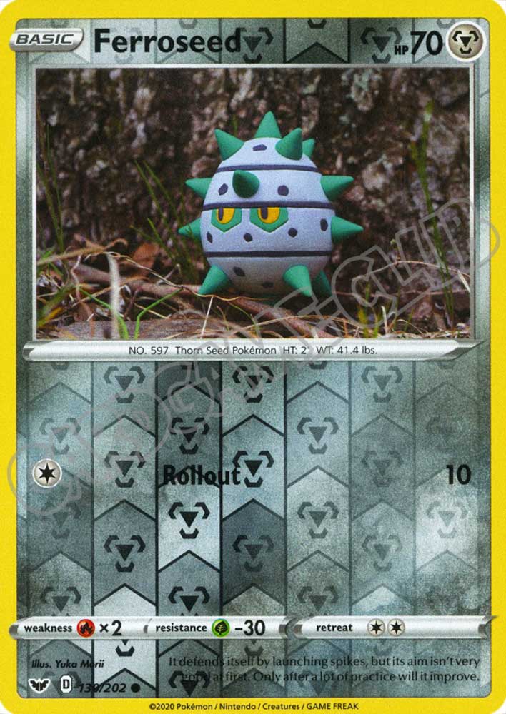 130 / 202 Ferroseed comune foil reverse (EN) -NEAR MINT-