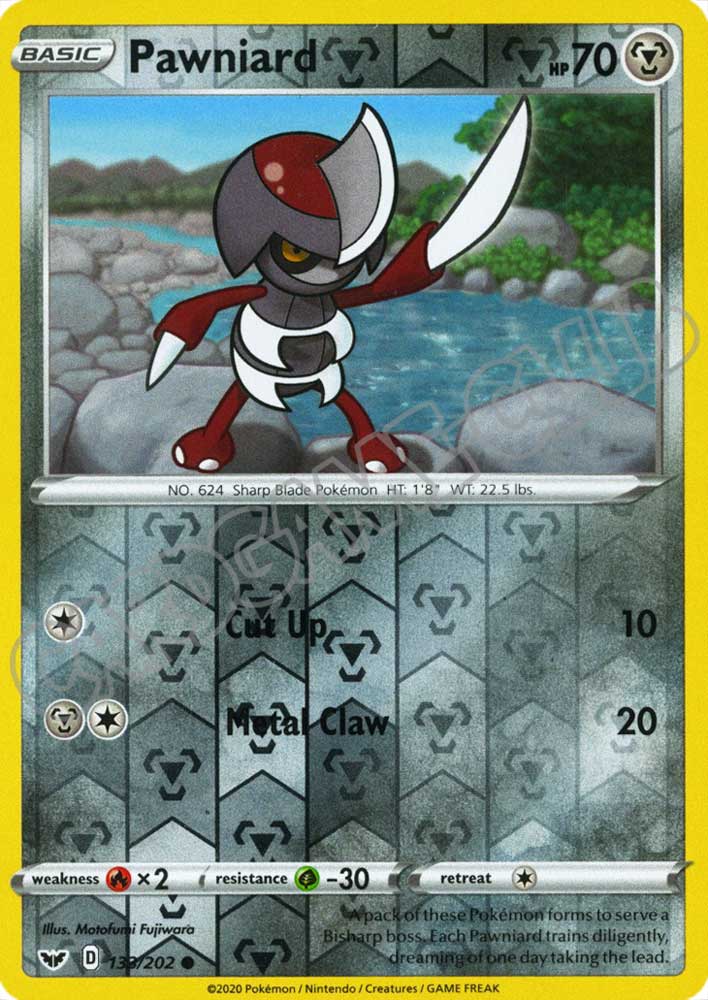 133 / 202 Pawniard comune foil reverse (EN) -NEAR MINT-