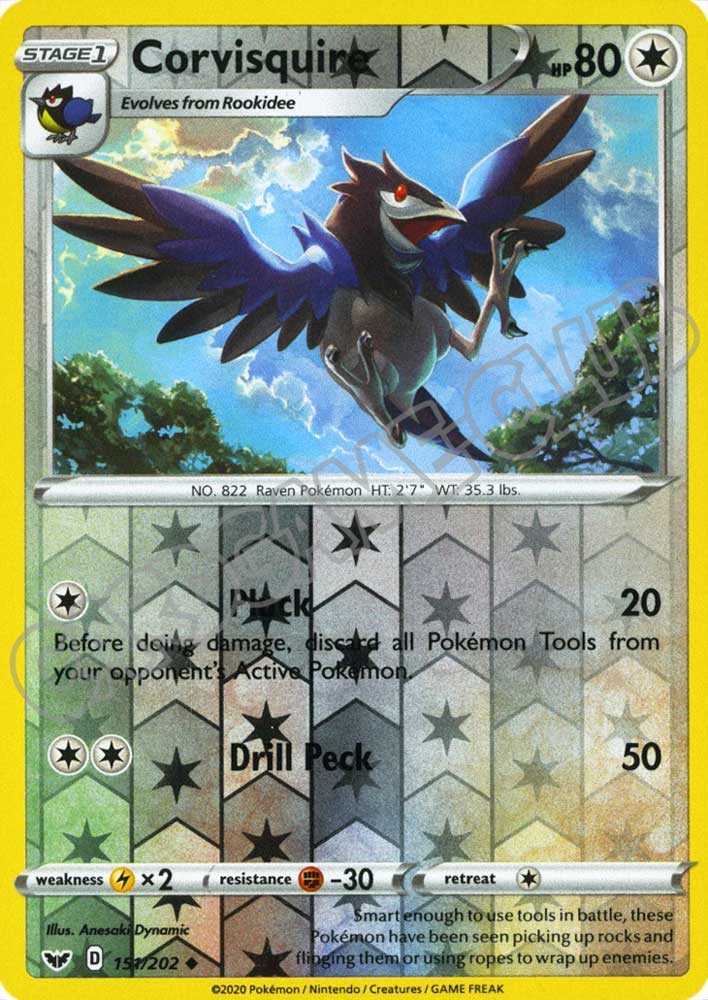 151 / 202 Corvisquire non comune foil reverse (EN) -NEAR MINT-