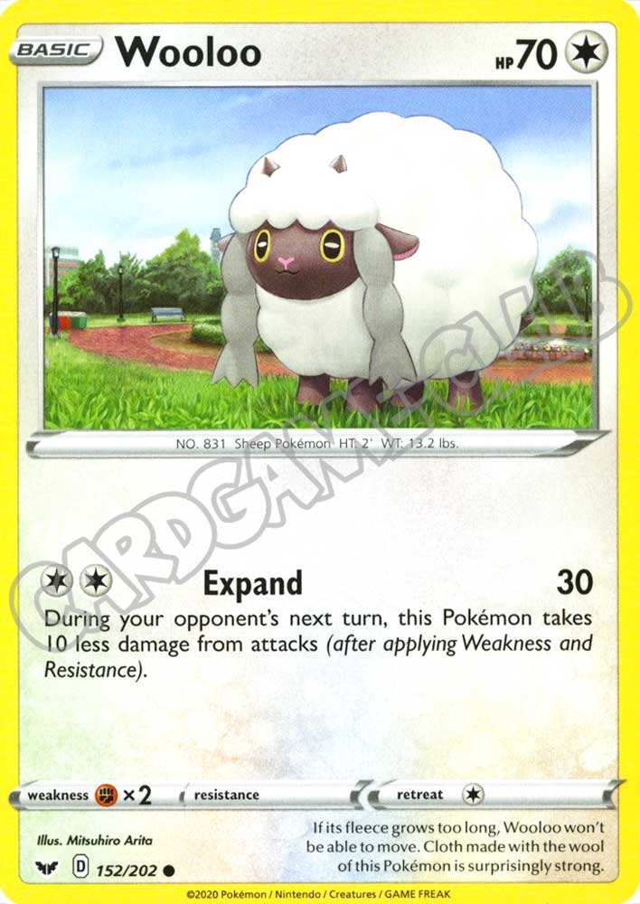 152 / 202 Wooloo comune normale (EN) -NEAR MINT-