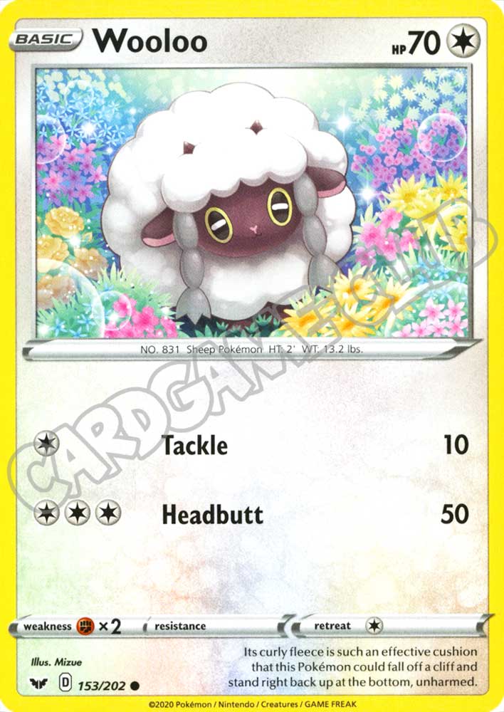 153 / 202 Wooloo comune normale (EN) -NEAR MINT-