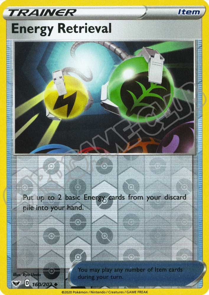 160 / 202 Energy Retrieval non comune foil reverse (EN) -NEAR MINT-