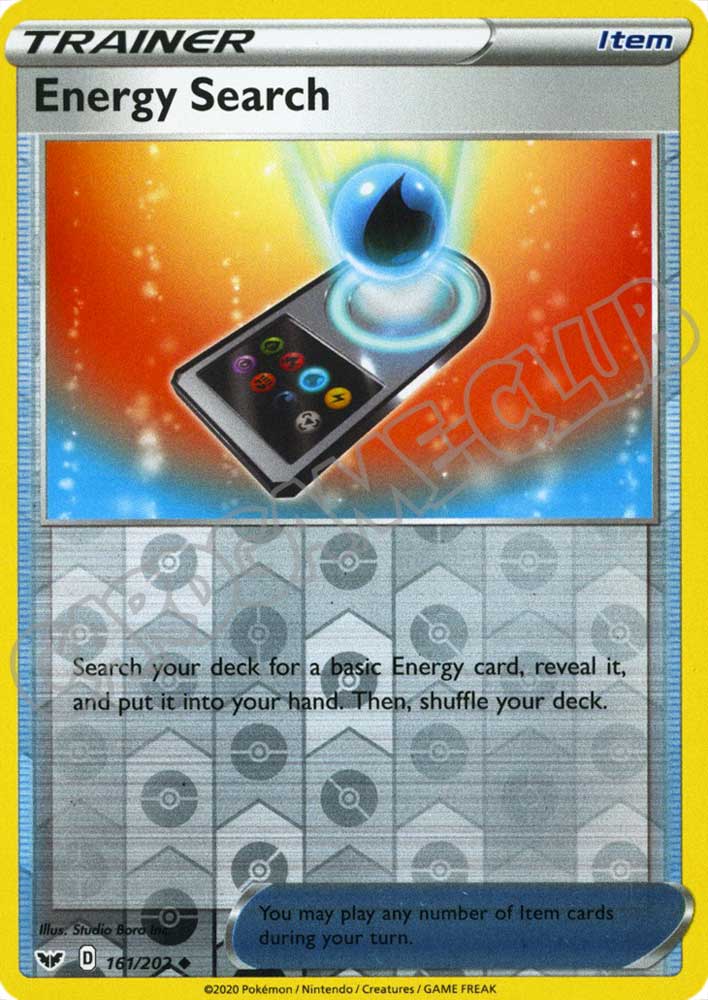 161 / 202 Energy Search non comune foil reverse (EN) -NEAR MINT-