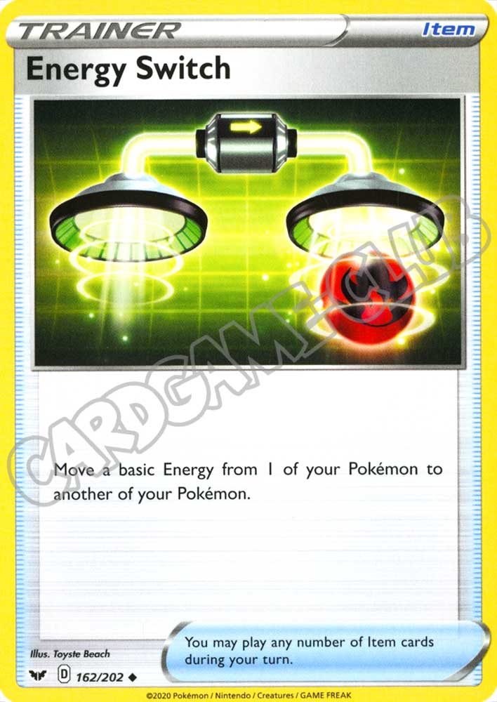 162 / 202 Energy Switch non comune normale (EN) -NEAR MINT-