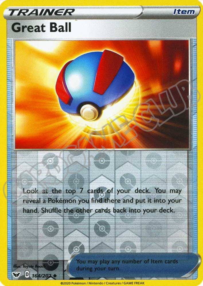 164 / 202 Great Ball non comune foil reverse (EN) -NEAR MINT-