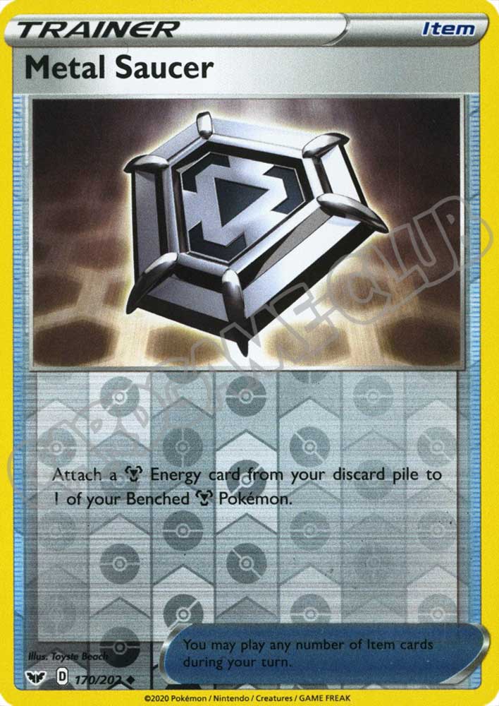 170 / 202 Metal Saucer non comune foil reverse (EN) -NEAR MINT-