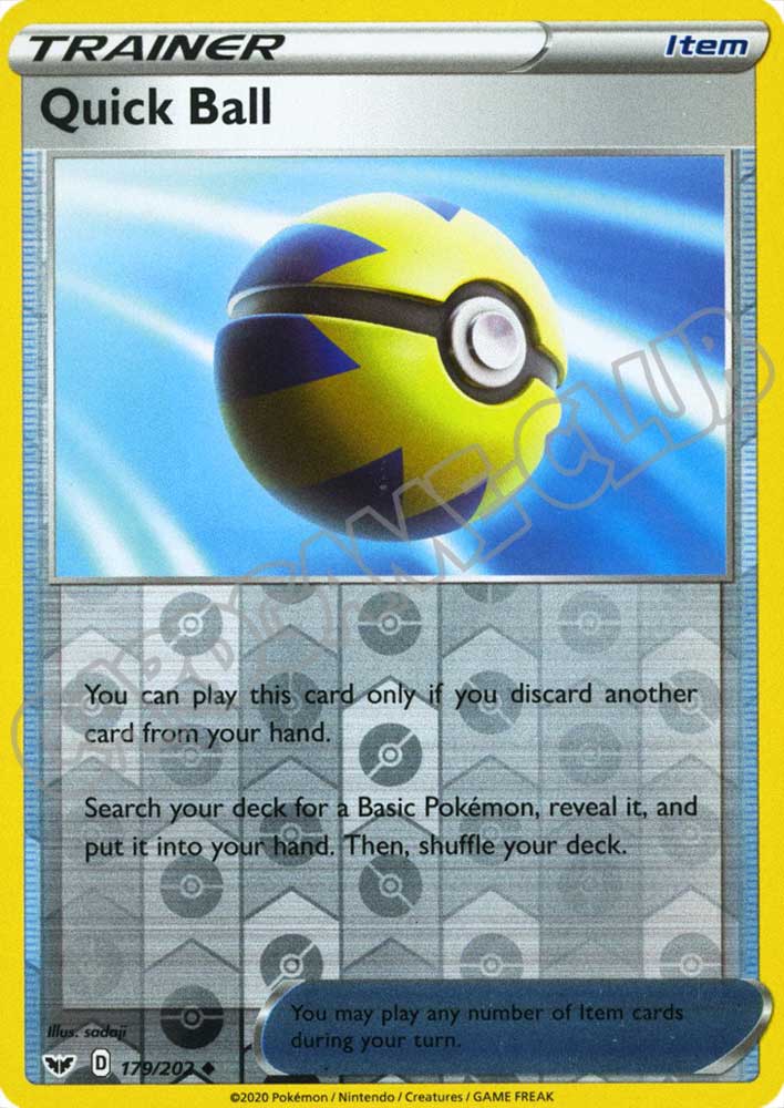 179 / 202 Quick Ball non comune foil reverse (EN) -NEAR MINT-