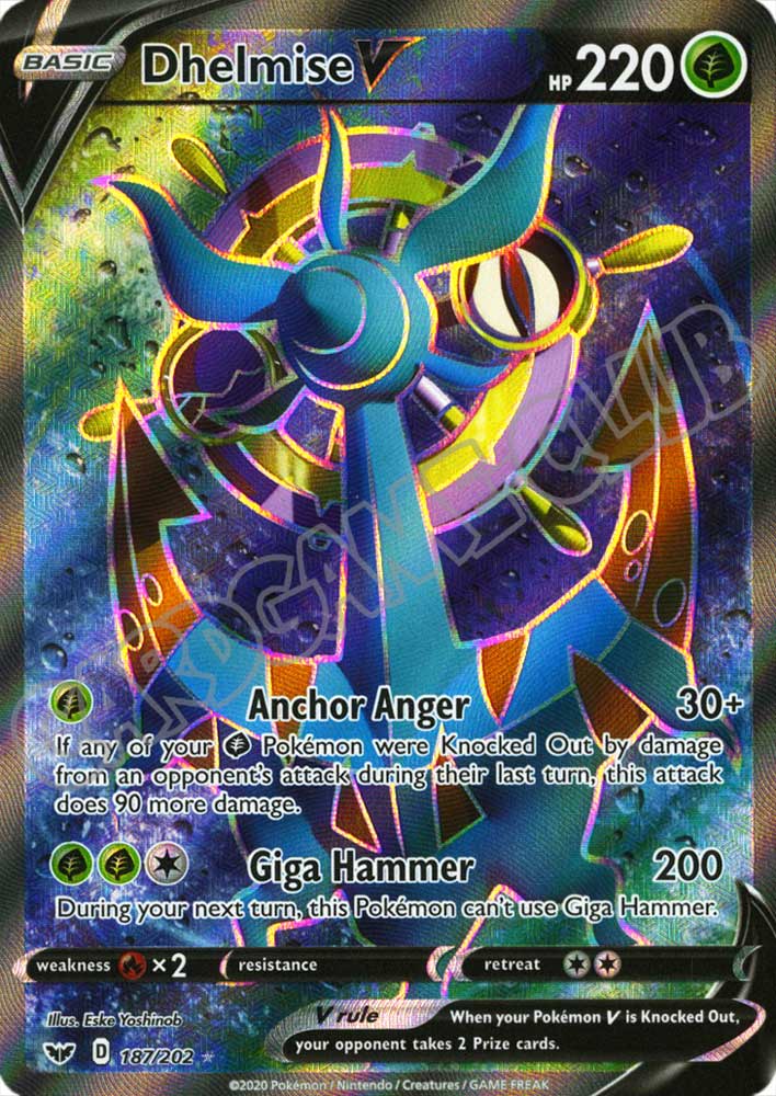 187 / 202 Dhelmise V rara V foil (EN) -NEAR MINT-