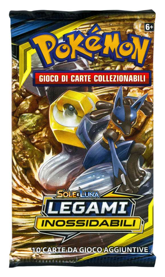 Sole e Luna Legami Inossidabili busta 10 carte Artwork Lucario e Melmetal (IT)