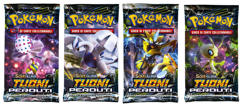 Sole e Luna Tuoni Perduti 4 buste da 10 carte con Artworks diversi (IT)